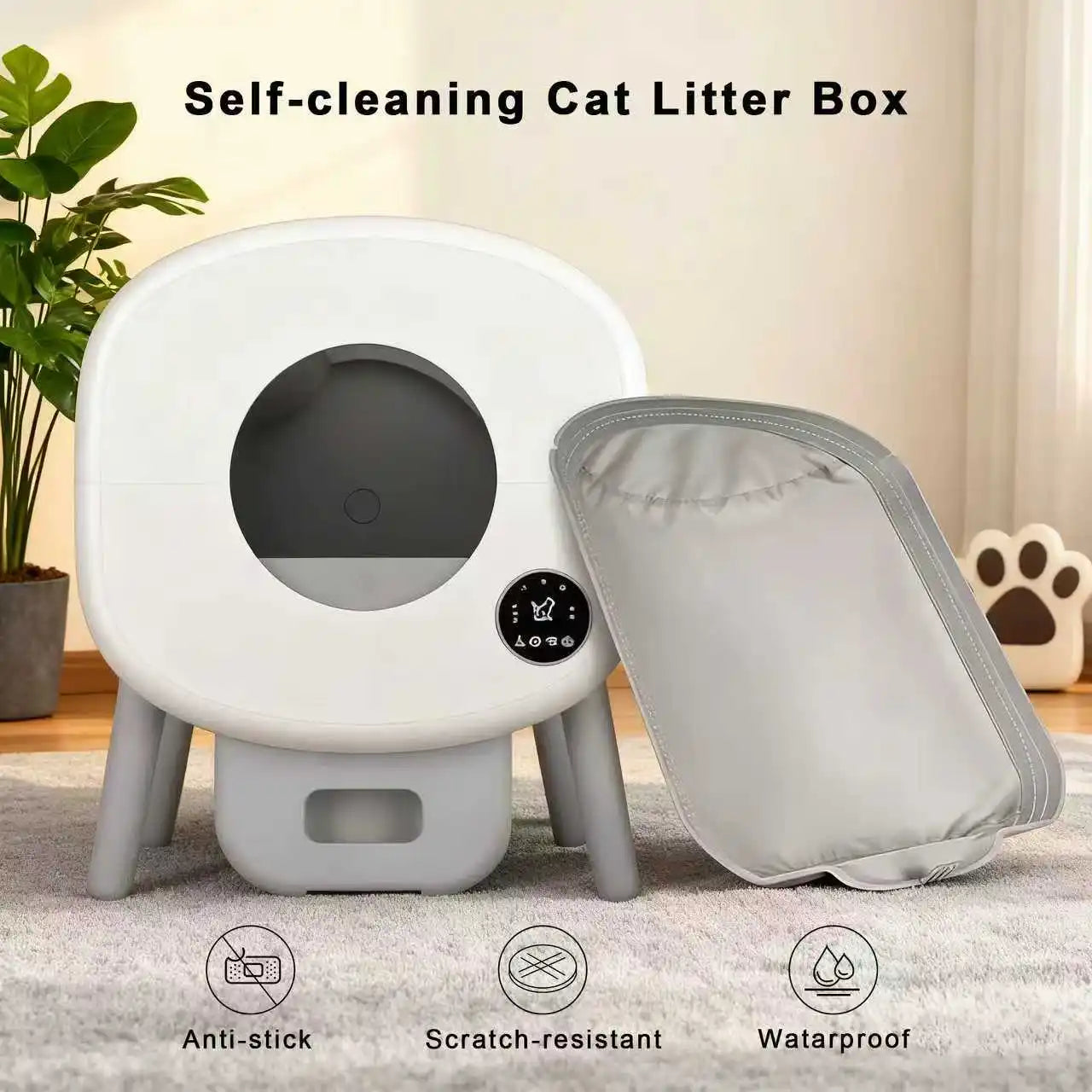 Catvera Smart Automatic Cat Litter Box - Image 1|||PROMPT|||Original clean product image