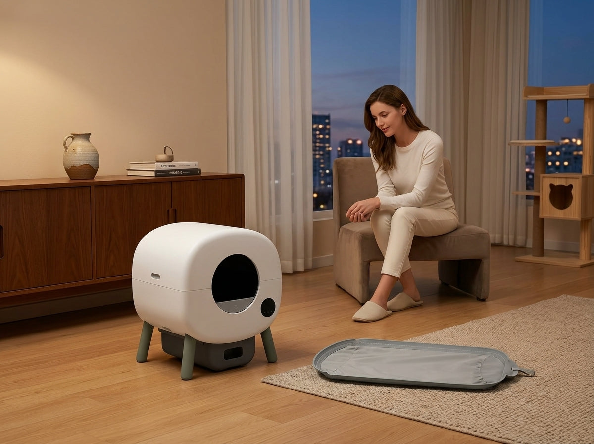 Catvera Smart Automatic Cat Litter Box - Premium Design & Construction