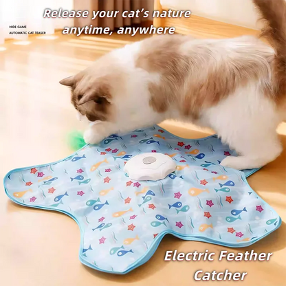 Catvera Smart Hide-and-Seek Feather Toy - Image 1|||PROMPT|||Original clean product image