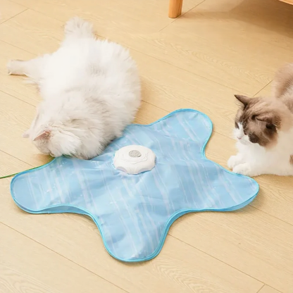 Catvera Smart Hide-and-Seek Feather Toy - Image 2|||PROMPT|||Cleaned image. Original analysis: found 1 text watermark overlay containing product category description