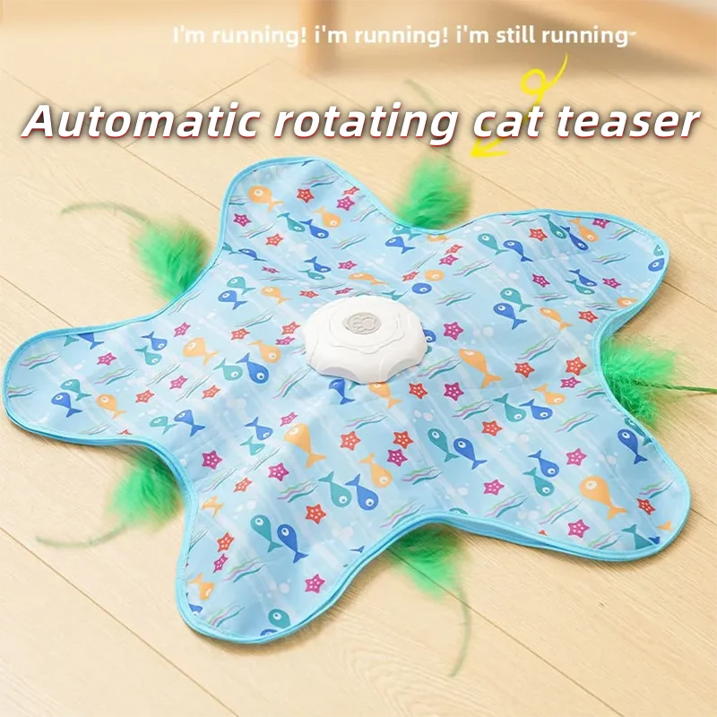 Catvera Smart Hide-and-Seek Feather Toy - Image 4|||PROMPT|||Original clean product image