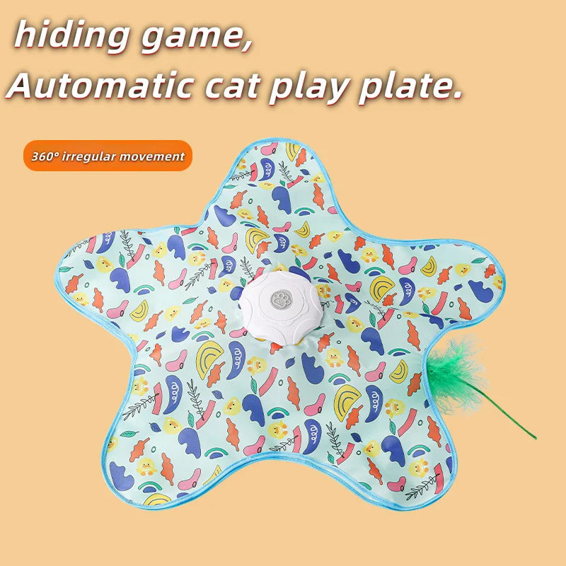 Catvera Smart Hide-and-Seek Feather Toy - Image 9|||PROMPT|||Original clean product image