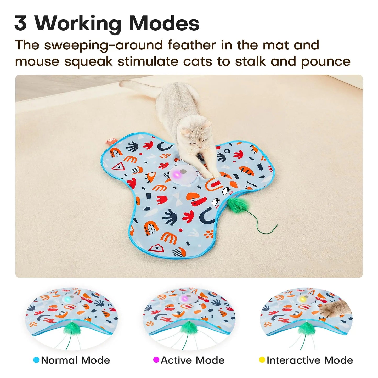 Catvera Smart Hide Seek Cat Toy - Image 2|||PROMPT|||Original clean product image