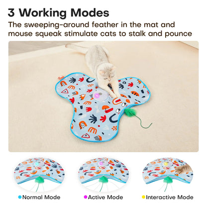 Catvera Smart Hide Seek Cat Toy - Image 2|||PROMPT|||Original clean product image