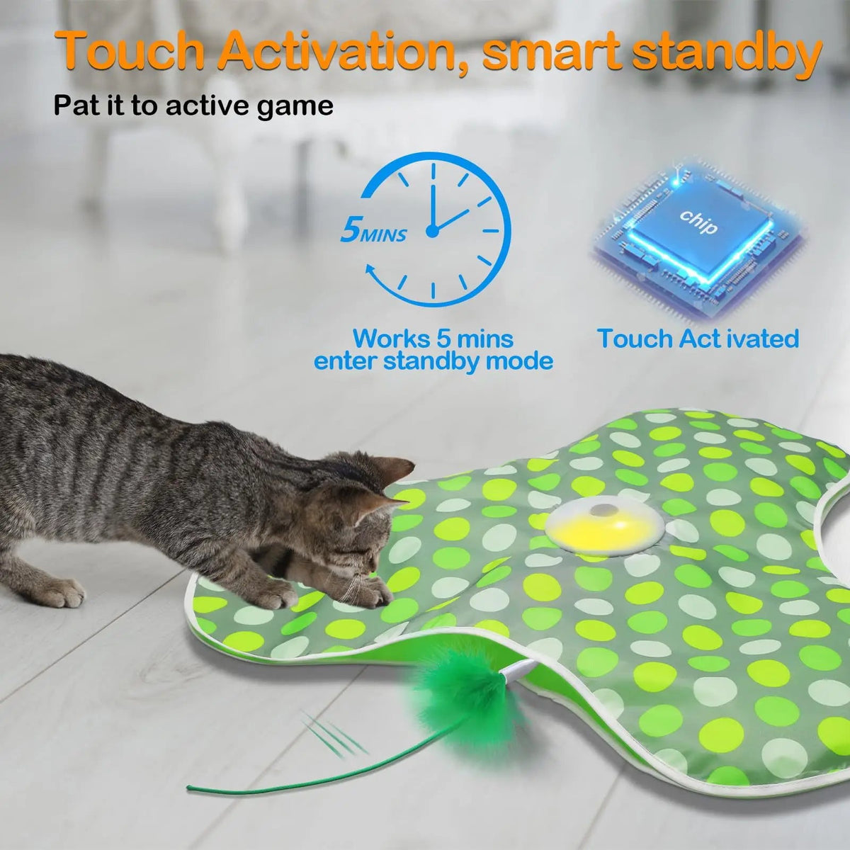 Catvera Smart Hide Seek Cat Toy - Image 6|||PROMPT|||Original clean product image