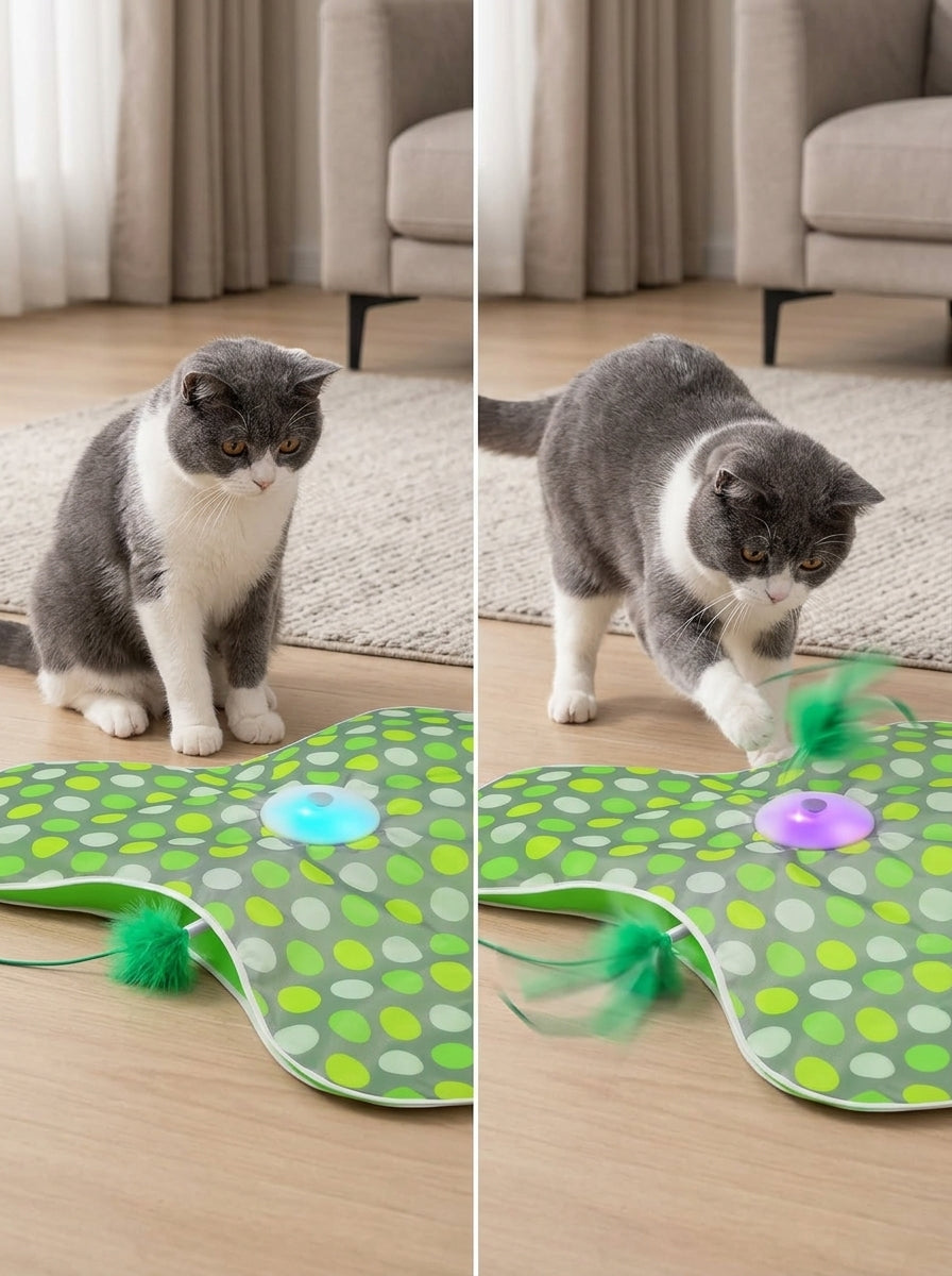 Catvera Smart Hide Seek Cat Toy - Triple Speed Control