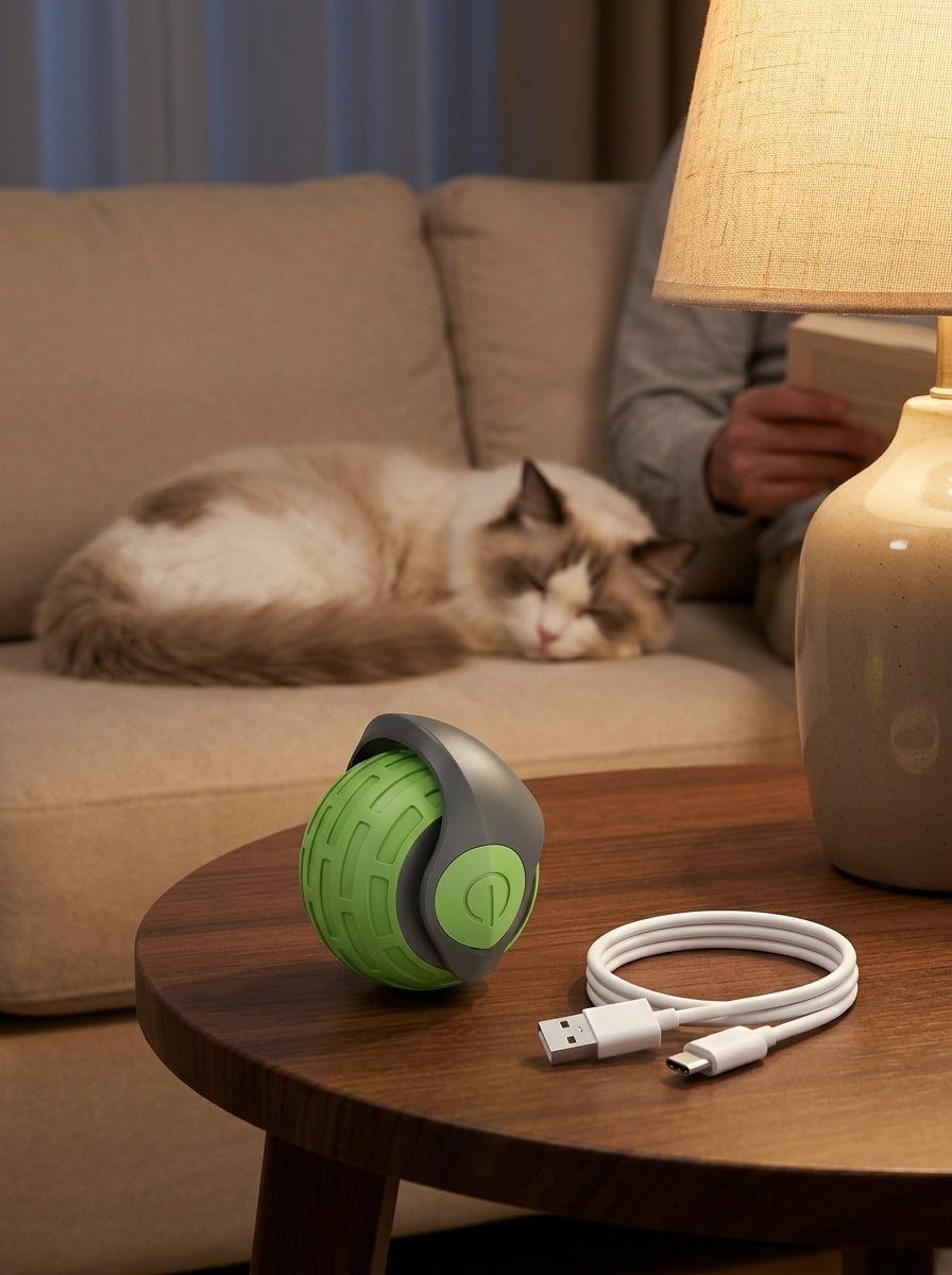 Catvera Smart Interactive Ball Toy - Intelligent Battery Management