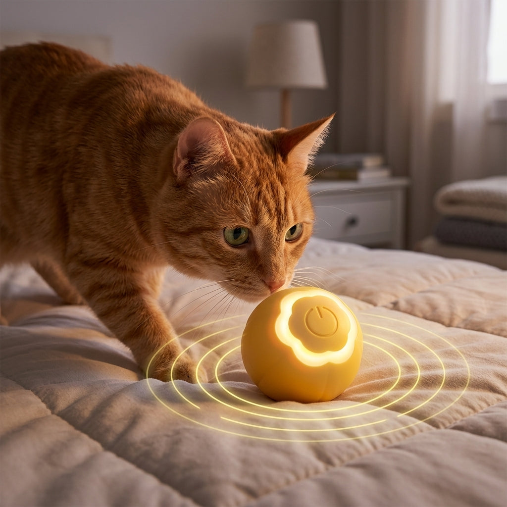 Catvera Smart LED Ball Toy - Intelligent Play Features