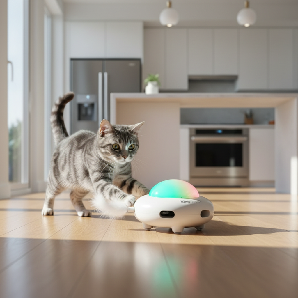 Catvera Smart Paw Activated Feather Toy - Extended Playtime Design
