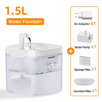 Catvera Smart Pet Water Fountain - Image 7|||PROMPT|||Cleaned image. Original analysis: Found 1 brand name printed on the product itself - 'ROJECO' visible on the water fountain device