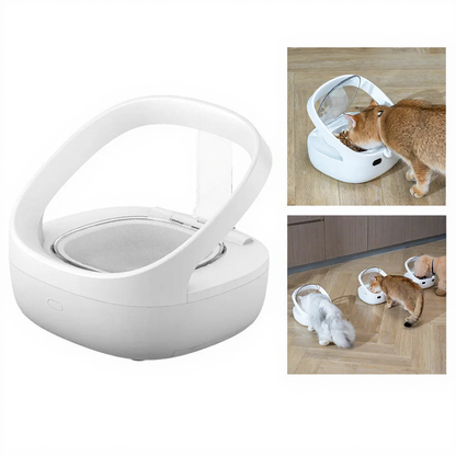Catvera Smart RFID Multi-Pet Feeder - Image 1|||PROMPT|||Cleaned image. Original analysis: Found 3 brand elements: 'PETONEER' logo and text in top left, 'Choice' checkmark logo in top right, and 'Petoneer NutriCare Feeder' product name text at bottom