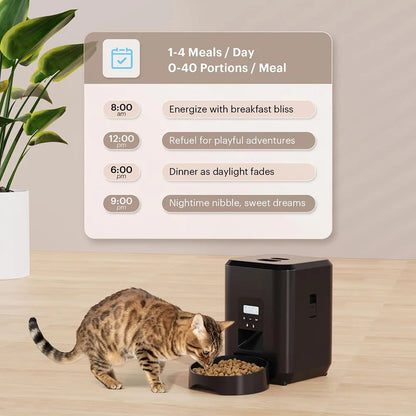 Catvera Smart WiFi Automatic Pet Feeder - Image 4|||PROMPT|||Original clean product image