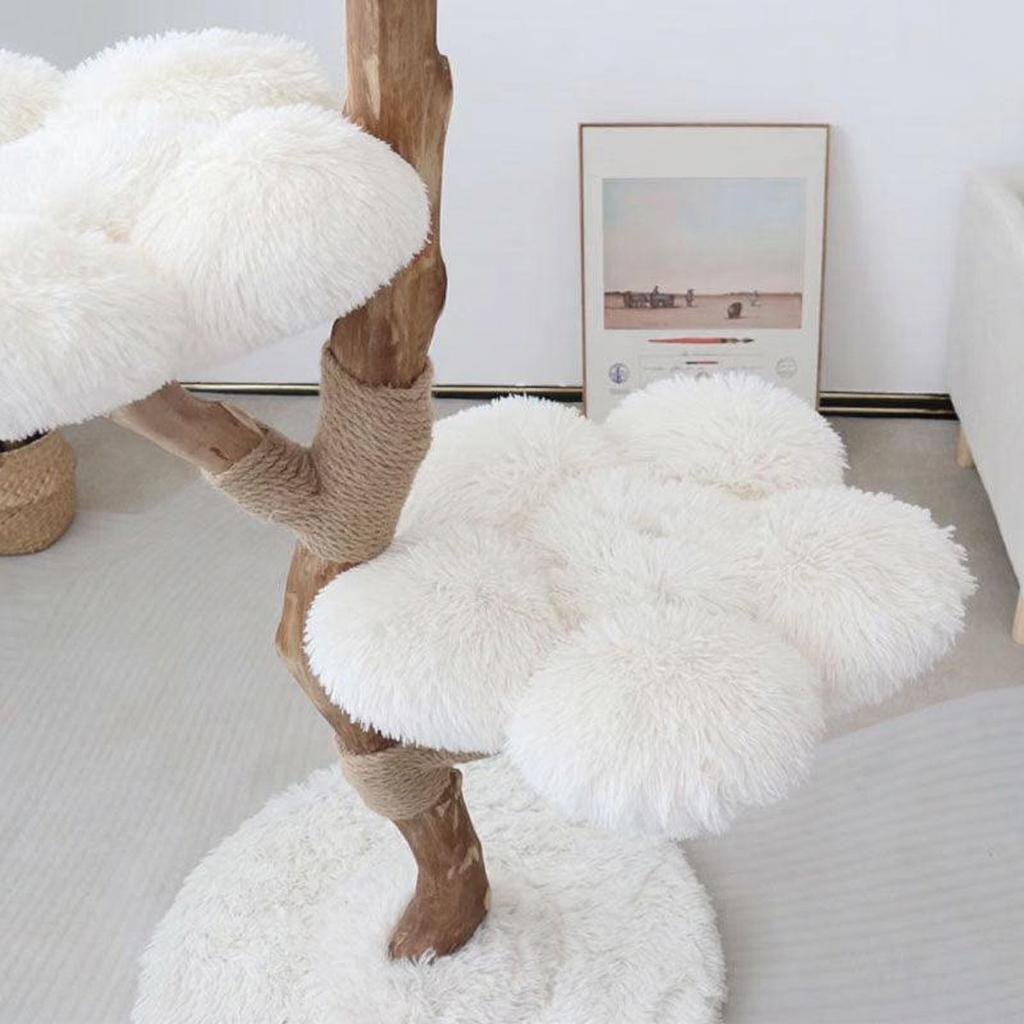 Catvera Solid Wood Cat Tree - Image 9|||PROMPT|||Original clean product image