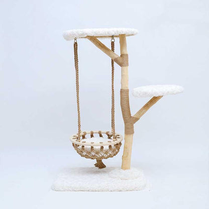 Catvera Solid Wood Cradle Cat Tree - Image 2|||PROMPT|||Original clean product image