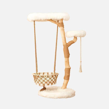 Catvera Solid Wood Cradle Cat Tree - Image 3|||PROMPT|||Original clean product image