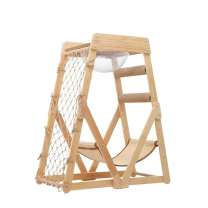 Catvera Space Capsule Cat Climbing Tree - Image 6|||PROMPT|||Original clean product image