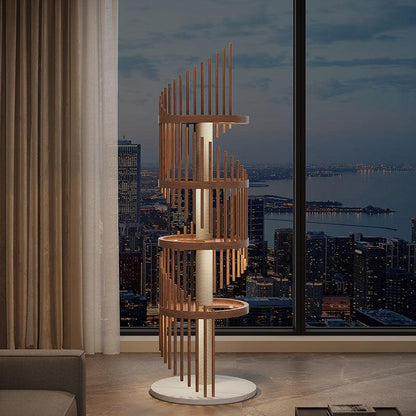 Catvera Spiral Wood Cat Climbing Tree - Image 10|||PROMPT|||Original clean product image