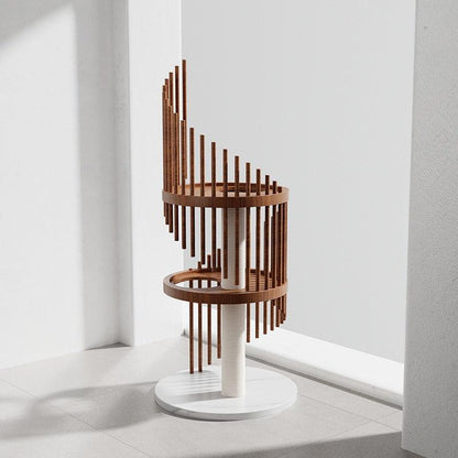 Catvera Spiral Wood Cat Climbing Tree - Image 11|||PROMPT|||Original clean product image