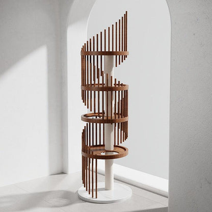Catvera Spiral Wood Cat Climbing Tree - Image 15|||PROMPT|||Original clean product image