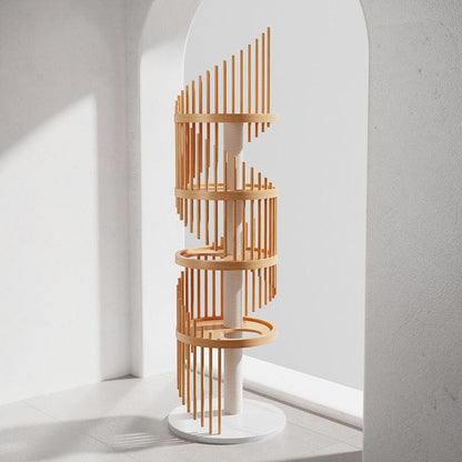 Catvera Spiral Wood Cat Climbing Tree - Image 16|||PROMPT|||Original clean product image