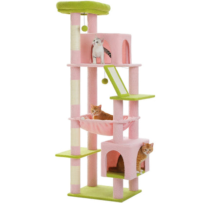 Catvera Tall Multi-Level Cat Tree - Image 11|||PROMPT|||Original clean product image