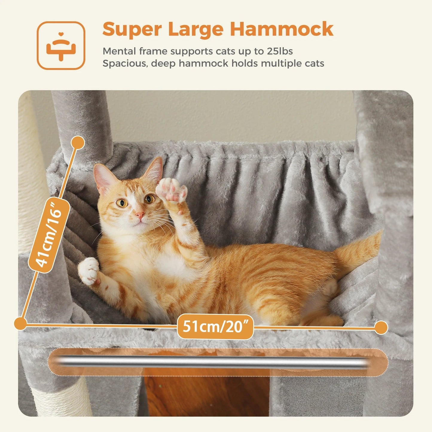 Catvera Tall Multi-Level Cat Tree - Image 5|||PROMPT|||Original clean product image