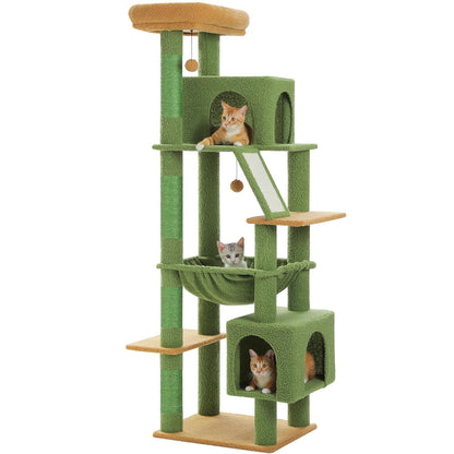Catvera Tall Multi-Level Cat Tree - Image 8|||PROMPT|||Original clean product image