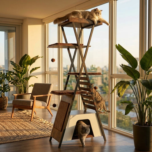 Catvera Tall Multi-Level Cat Tree Tower - Main Product Image