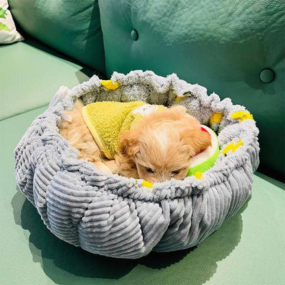 Catvera Transformable Coral Velvet Cat Bed - Image 11|||PROMPT|||Original clean product image