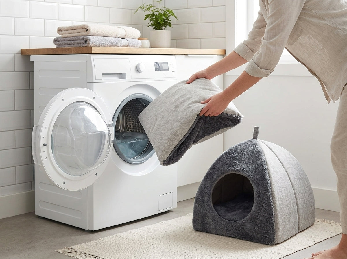 Catvera Triangle Enclosed Cat Nest - Easy Care and Portability