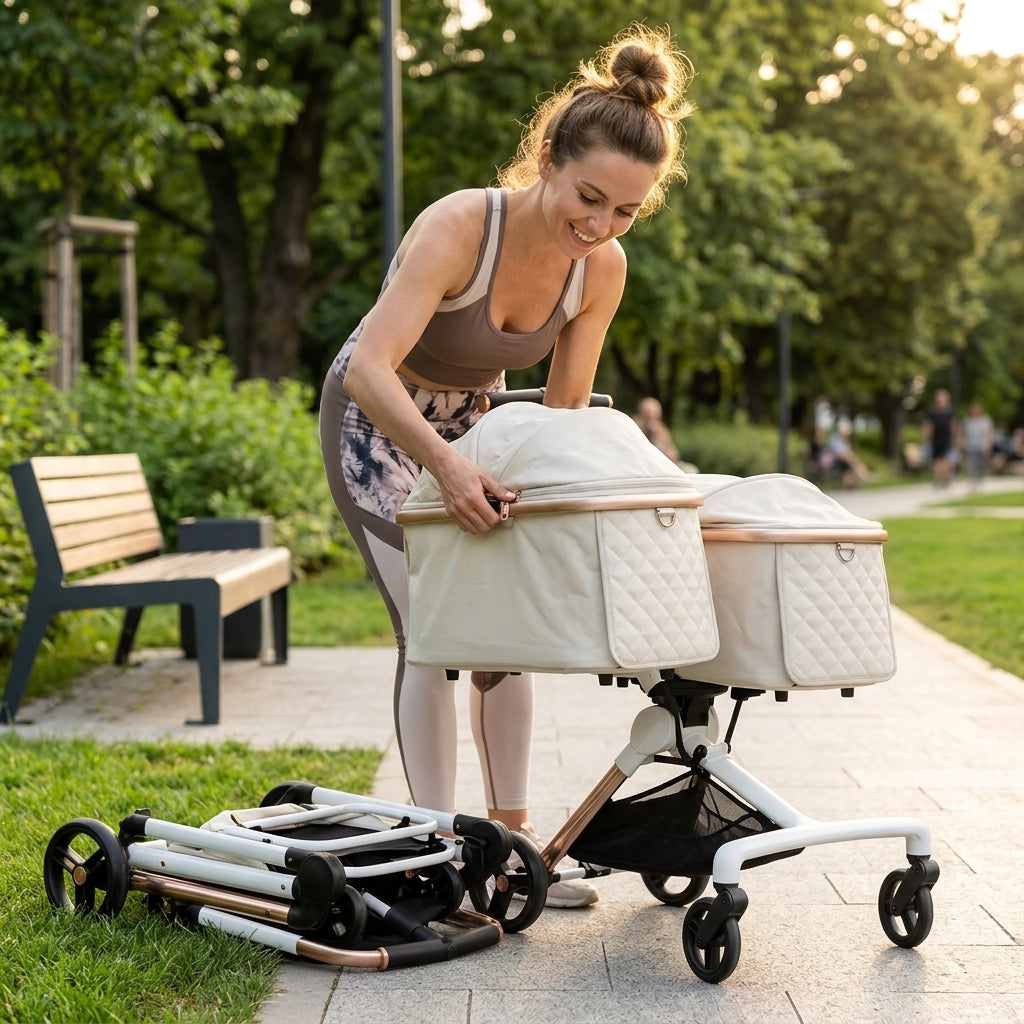 Catvera Twin Double Pet Stroller - Easy Transport Solutions