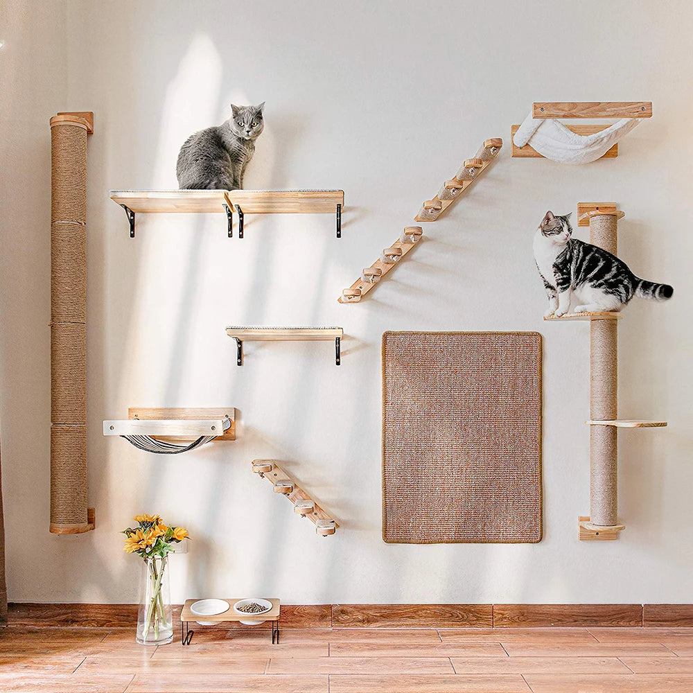 Catvera Wall Mounted Cat Climbing System - Image 2|||PROMPT|||Original clean product image