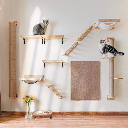 Catvera Wall Mounted Cat Climbing System - Image 2|||PROMPT|||Original clean product image