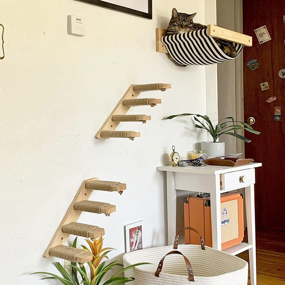 Catvera Wall Mounted Cat Climbing System - Image 3|||PROMPT|||Original clean product image