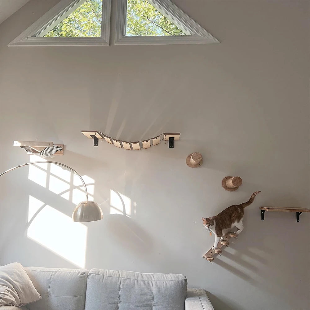 Catvera Wall Mounted Cat Climbing System - Image 4|||PROMPT|||Original clean product image