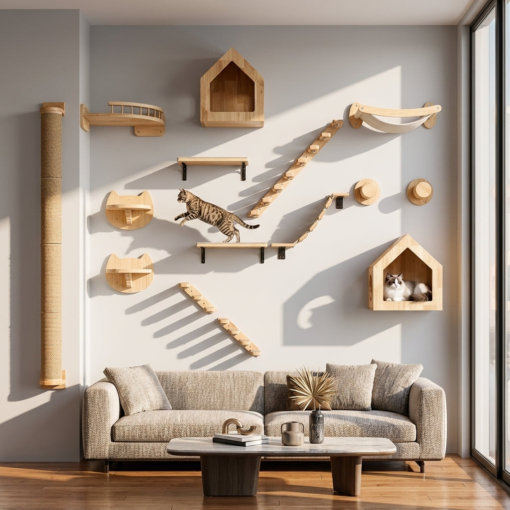 Catvera Wall Mounted Cat Climbing System - Main Product Image