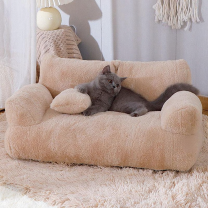 Catvera Washable Cat Sofa Bed - Image 10|||PROMPT|||Cleaned image. Original analysis: Found 1 brand name visible on the pet bed product itself