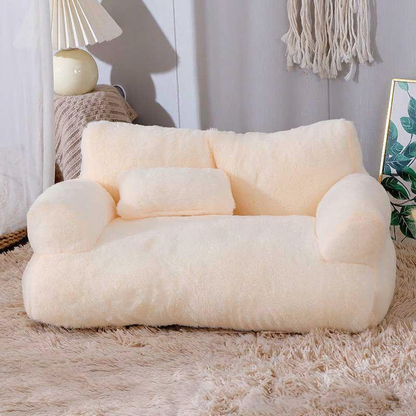 Catvera Washable Cat Sofa Bed - Image 7|||PROMPT|||Cleaned image. Original analysis: Found 1 brand tag/label on the product - a white rectangular tag visible on the lower right side of the sofa