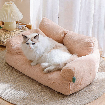 Catvera Washable Cat Sofa Bed - Image 9|||PROMPT|||Cleaned image. Original analysis: found 1 watermark text overlay 'MEWCAT' in the top left corner