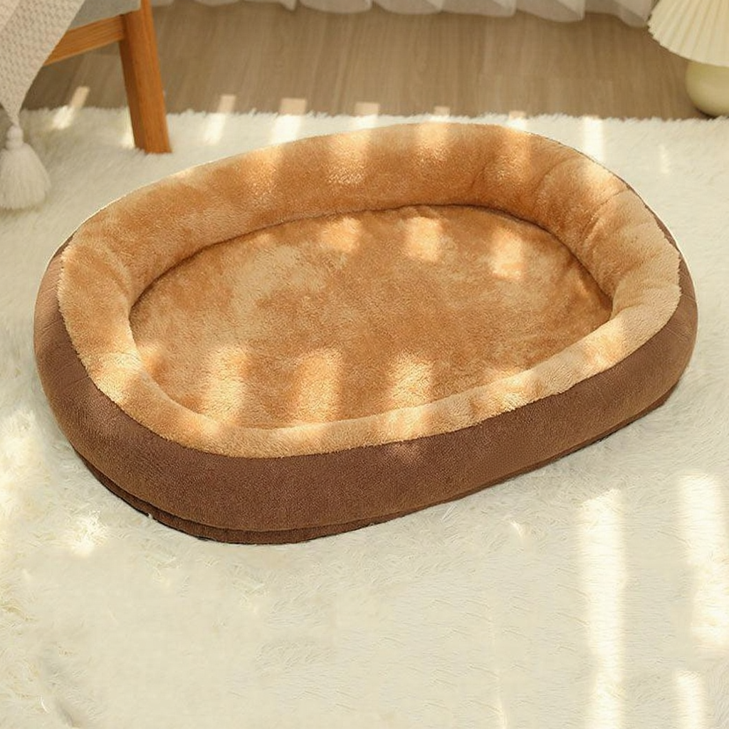 Catvera Waterproof Lambskin Cat Bed - Image 3|||PROMPT|||Cleaned image. Original analysis: Found 1 brand name embossed/stitched on the pet bed product itself