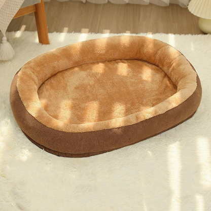 Catvera Waterproof Lambskin Cat Bed - Image 3|||PROMPT|||Cleaned image. Original analysis: Found 1 brand name embossed/stitched on the pet bed product itself