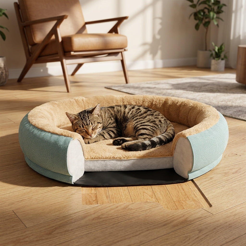 Catvera Waterproof Lambskin Cat Bed - Health & Safety Features