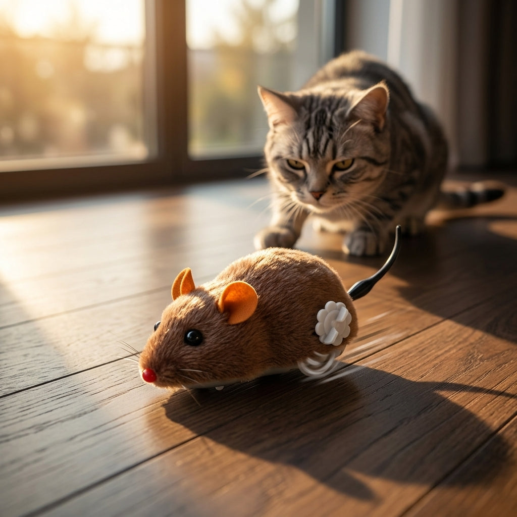 Catvera Wind-Up Running Mouse Toy - Main Product Image