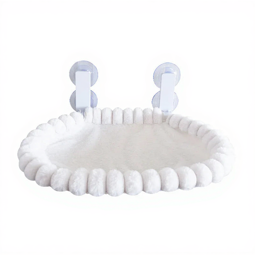 Catvera Window Hammock Premium Suction - Image 4|||PROMPT|||Cleaned image. Original analysis: Found brand name/logo embossed or printed on the suction cup holders at the top of the product