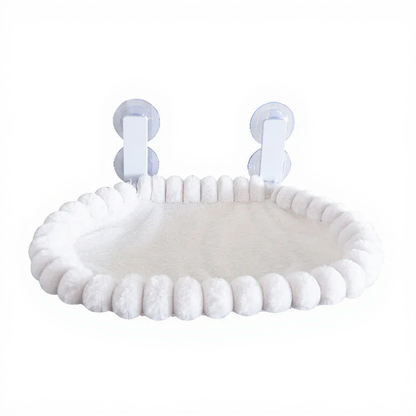 Catvera Window Hammock Premium Suction - Image 4|||PROMPT|||Cleaned image. Original analysis: Found brand name/logo embossed or printed on the suction cup holders at the top of the product
