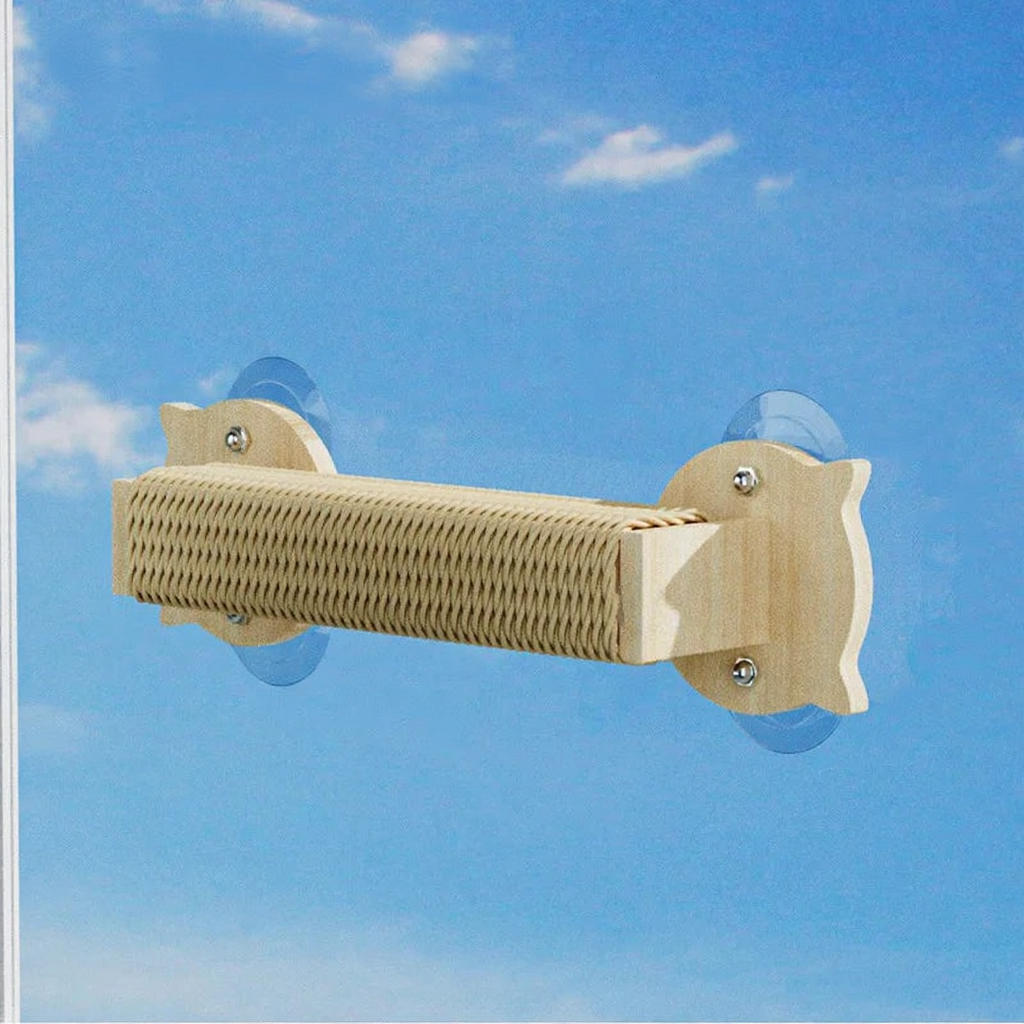 Catvera Window Suction Cat Climbing Shelves - Image 9|||PROMPT|||Cleaned image. Original analysis: found Chinese text watermark at top and Chinese text overlay on the product itself