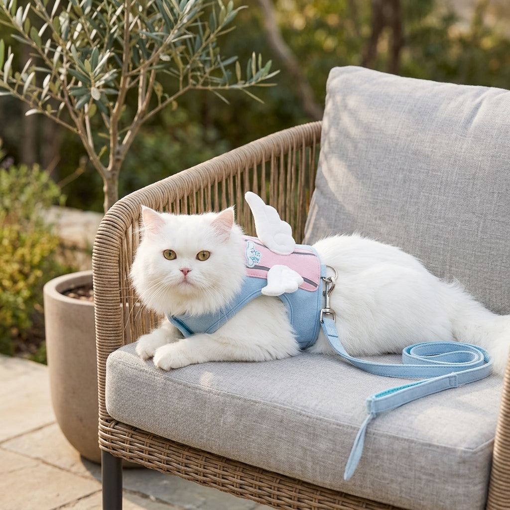 Catvera Winged Cat Harness Leash Set - Luxury Comfort Materials