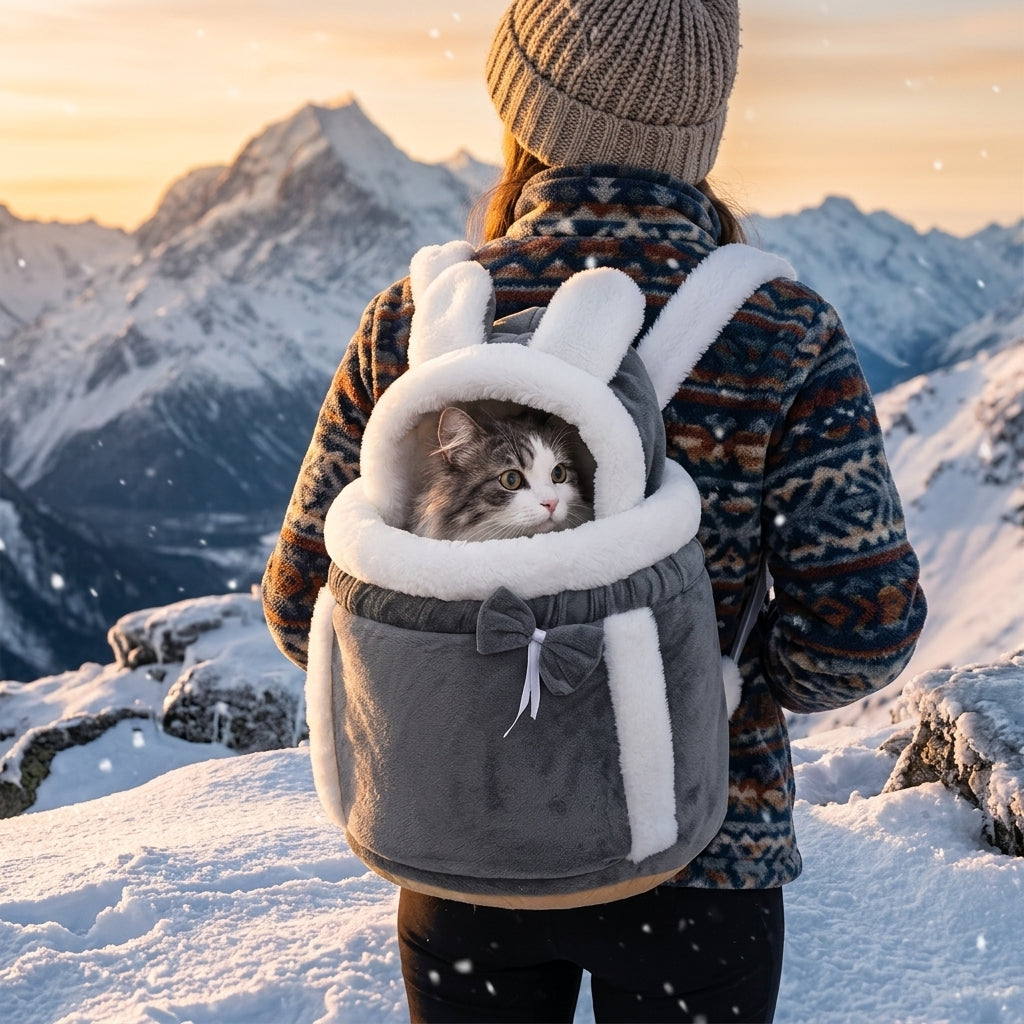 Catvera Winter Front Pack Carrier - Image 1|||PROMPT|||Original clean product image