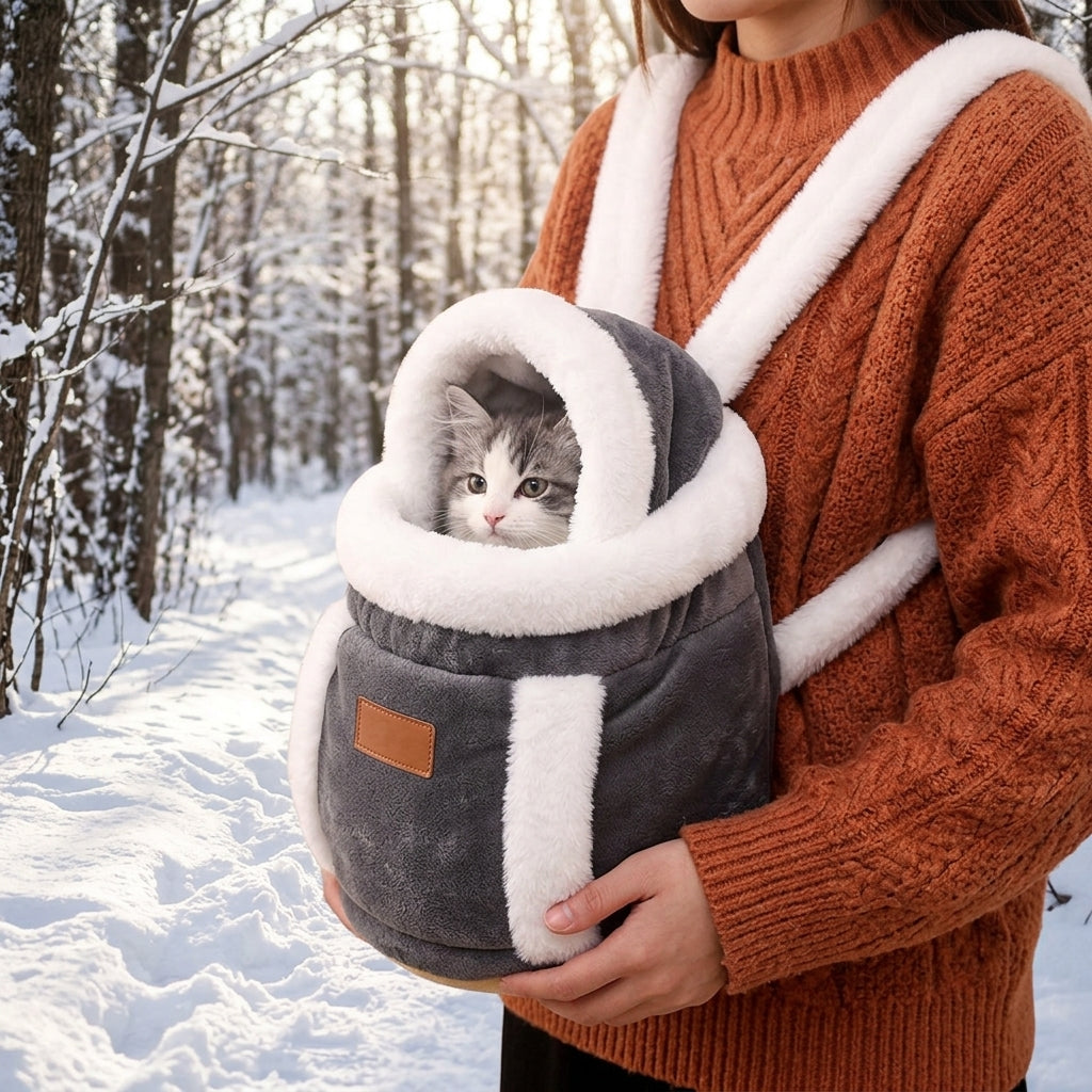 Catvera Winter Front Pack Carrier - Premium Winter Protection Technology