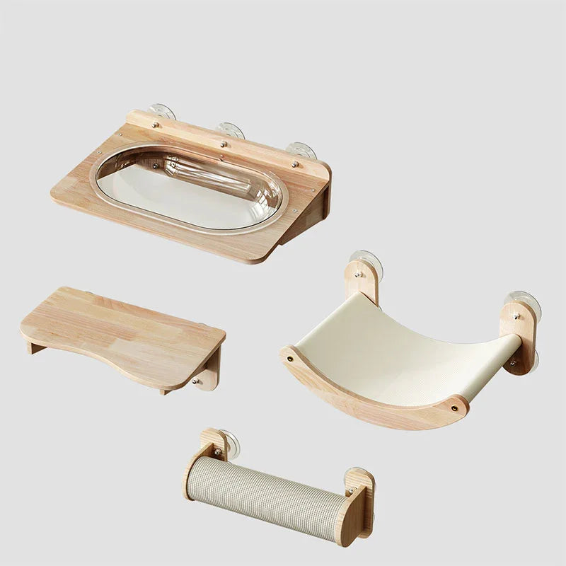 Catvera Wood Suction Cup Wall Shelves - Image 12|||PROMPT|||Original clean product image